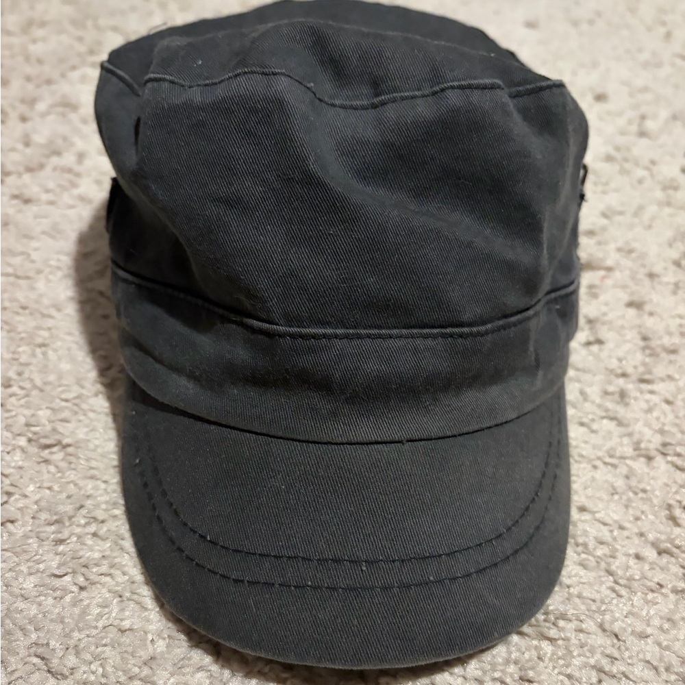 Black Cap with belt designs